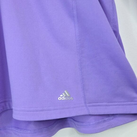 Adidas Climalite Pullover Half Zip Purple Ruched Pullover Workout Active Top - Picture 7 of 11